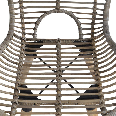 Swen Studio -  Dining Chairs 6 pcs Brown Natural Rattan